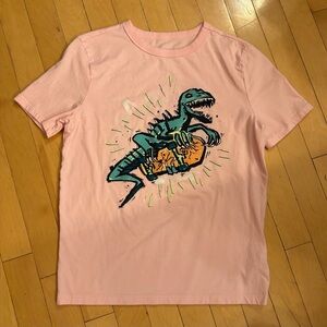 GAP Pink Dinosaur Graphic Tee